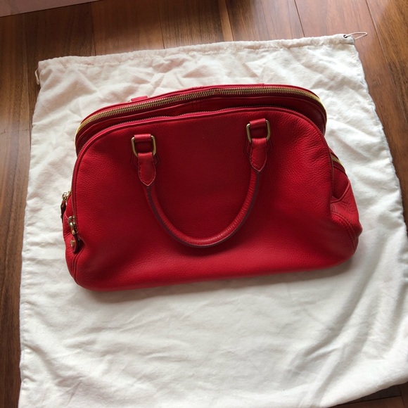 JCrew Biennial Red Leather Satchel - Picture 10 of 16